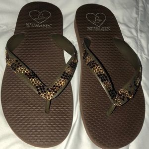 Brown Flip Flops